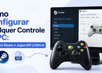 Como Configurar Qualquer Controle no PC: Guia para Steam e Jogos ISO (x360ce)